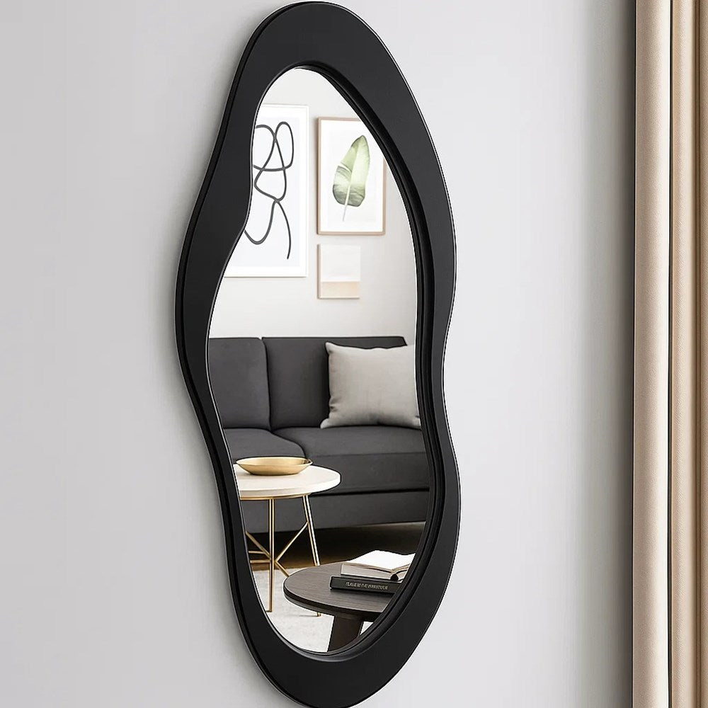Asymmetrical Wall Mirror - White | Full House Lebanon