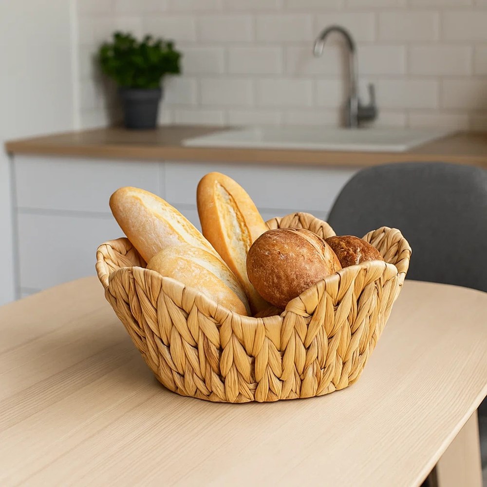 Handwoven Round Rattan Basket Set (3 Pcs) | Full House Lebanon