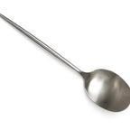 Matte Silver Serving Utensils - Slotted Soup Ladle | Full House Lebanon