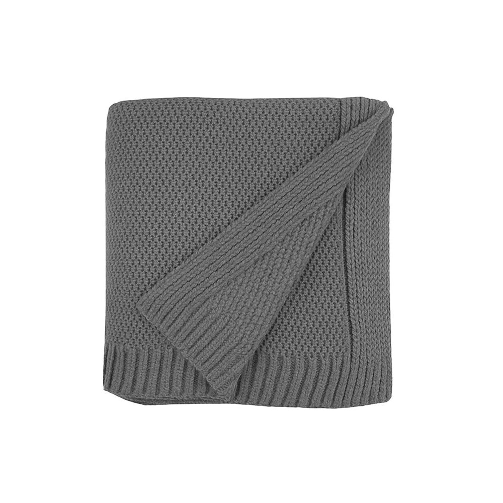 Cannon Knitted Throw Blanket - Navy | Full House Lebanon