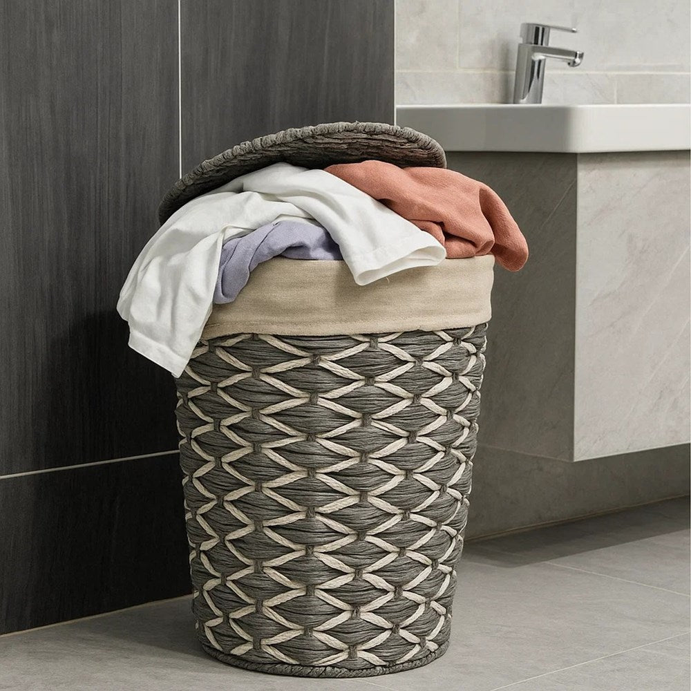 Cannon Round Woven Laundry Basket - Small | Full House Lebanon