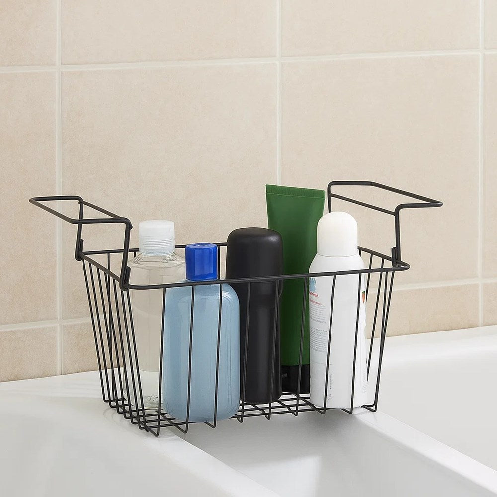 Black Wire Metal Basket with Handles | Full House Lebanon