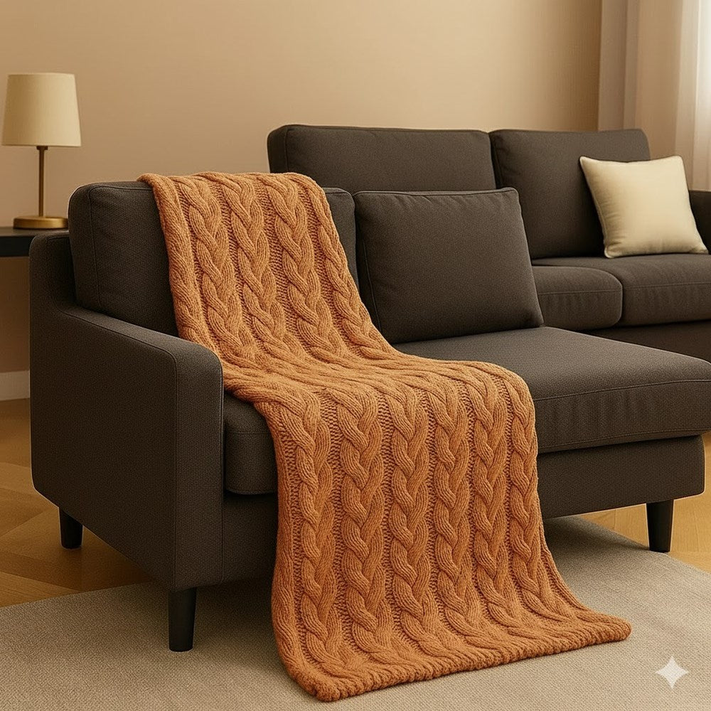 Cannon Knit Throw Blanket - Light Pink | Full House Lebanon