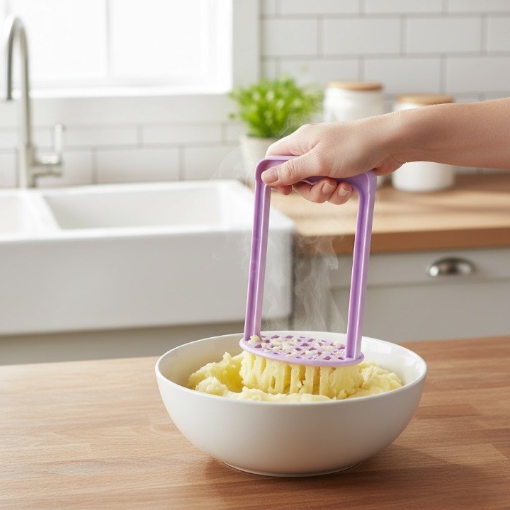 Plastic Potato Masher - Pink | Full House Lebanon