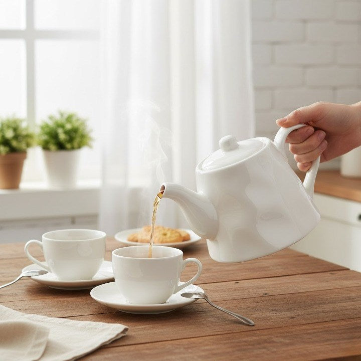 White Porcelain Kettle | Full House Lebanon
