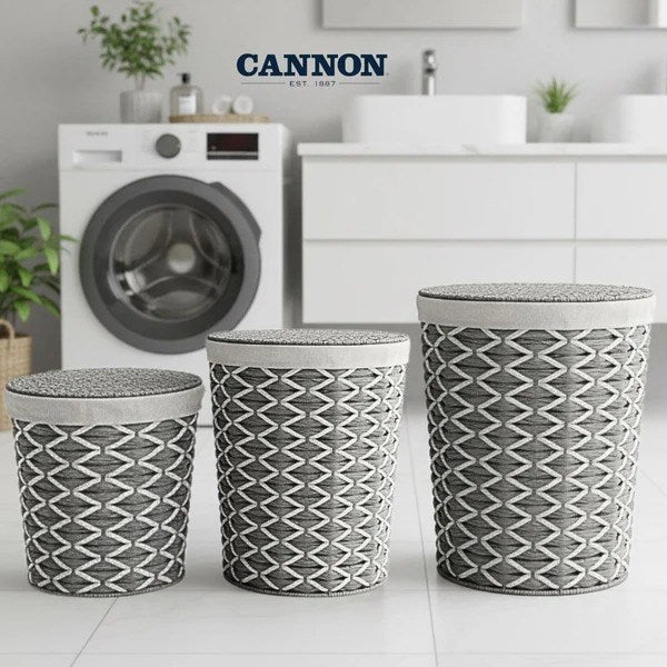 Cannon Round Woven Laundry Basket - Large | Full House Lebanon