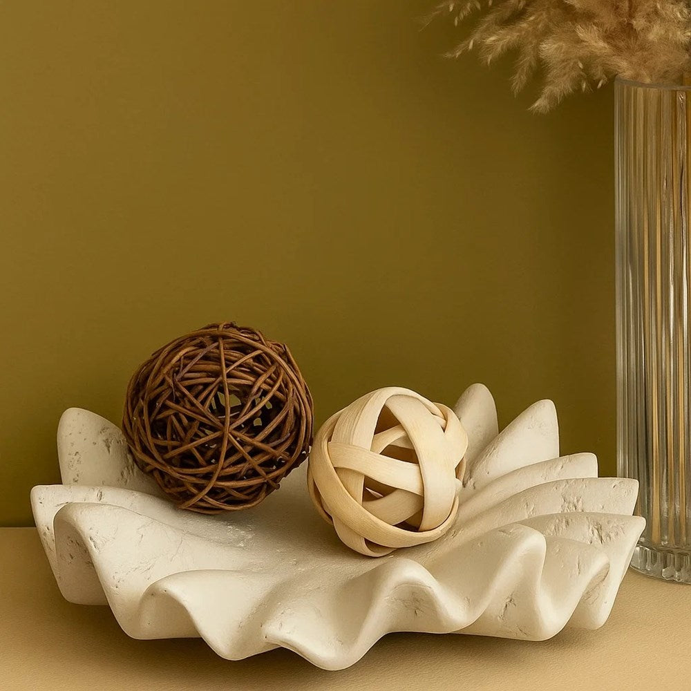 Shell-shaped Stone Decorative Bowl | Full House Lebanon