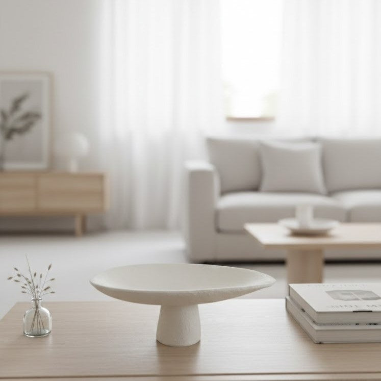 Footed Decorative Stone Platter | Full House Lebanon