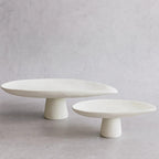 Footed Decorative Stone Platter - Small | Full House Lebanon