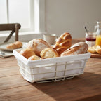 Metal Bread Basket - Oval, Black | Full House Lebanon