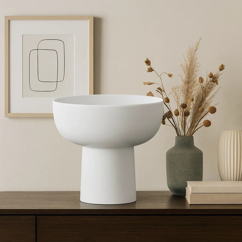 White Porcelain Footed Bowl | Full House Lebanon