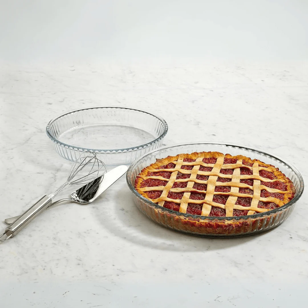 Round Glass Baking Dish Set (2 Pcs) | Full House Lebanon