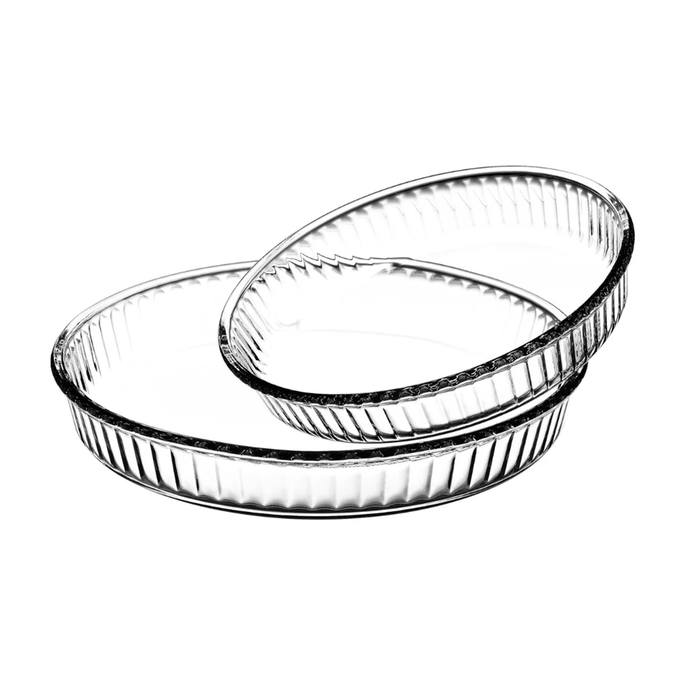 Round Glass Baking Dish Set (2 Pcs) | Full House Lebanon