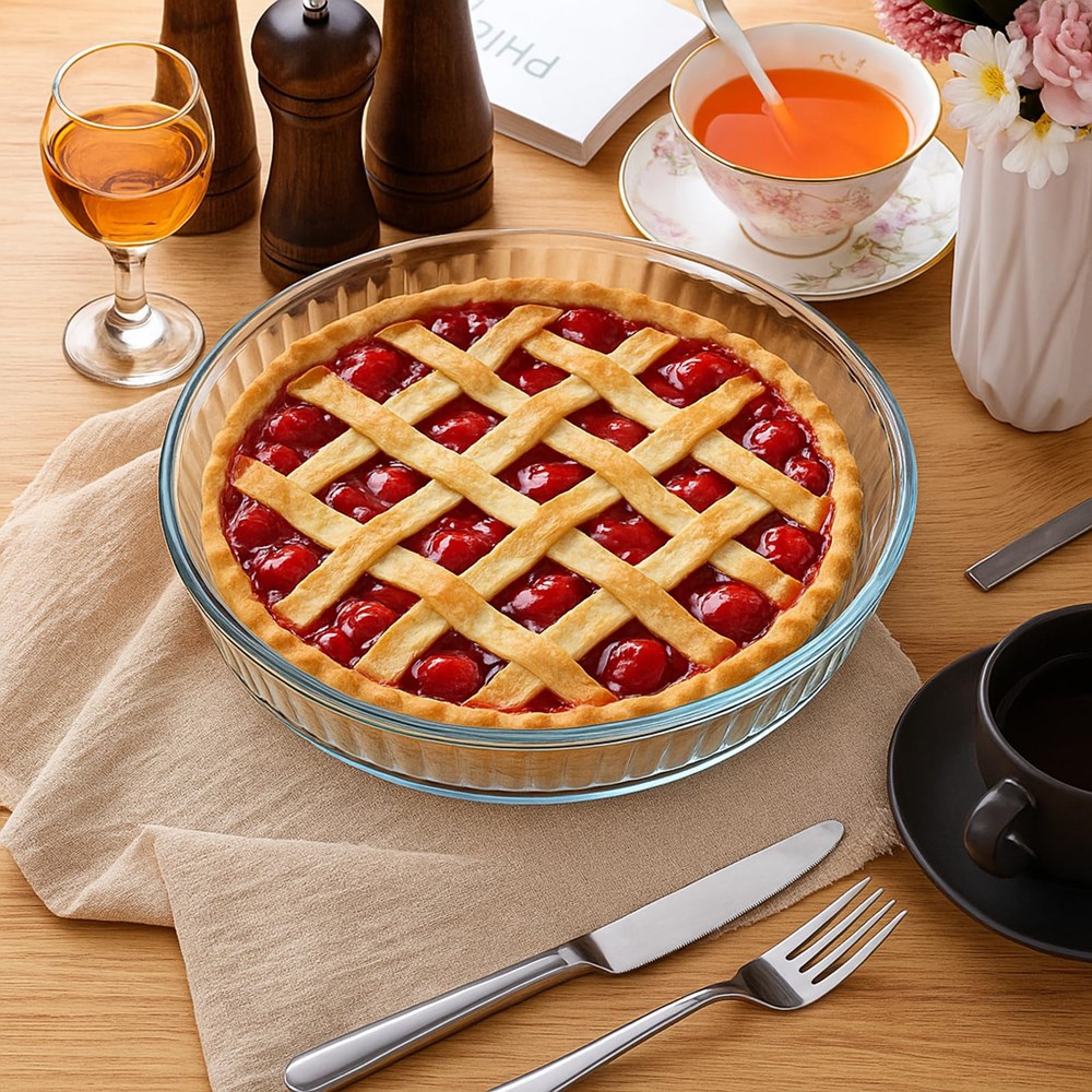 Round Glass Baking Dish Set (2 Pcs) | Full House Lebanon