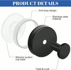 Stainless Steel Wall-Mounted Hook Set (2 Pcs) | Full House Lebanon
