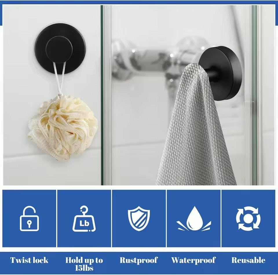 Stainless Steel Wall-Mounted Hook Set (2 Pcs) - Silver | Full House Lebanon