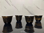 Shaffeh Black & Gold Coffee Cup Set (Dozen) - 1 | Full House Lebanon