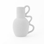 Ceramic Vase with Wavy-shaped Handle | Full House Lebanon