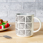 Two - Toned Tribal Porcelain Mug | Full House Lebanon