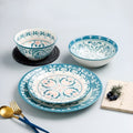 Blue Patterned Dessert Plate & Bowl - Dessert Plate | Full House Lebanon