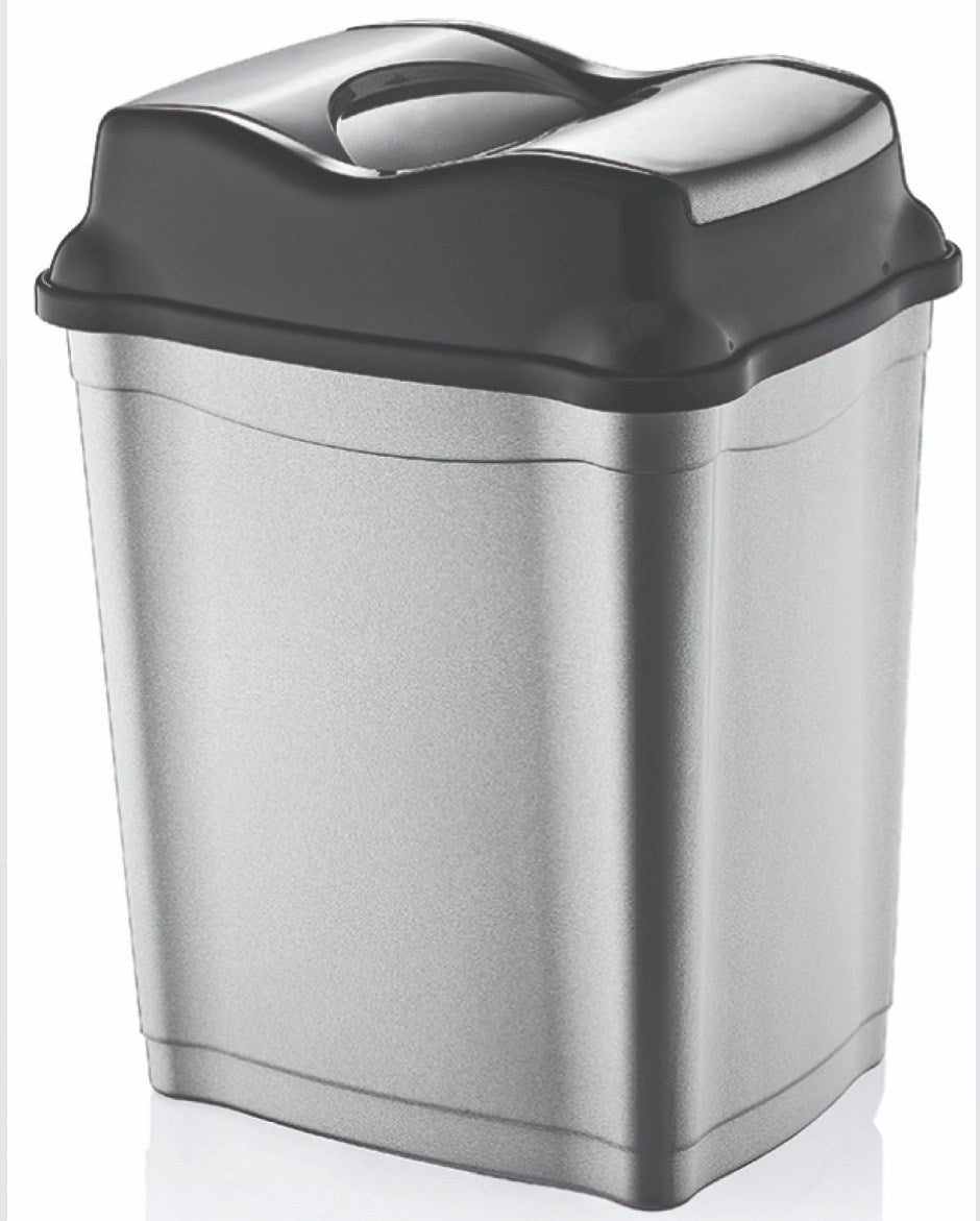 Hobby Life Whirlpool Dustbin - 16 L, Grey | Full House Lebanon