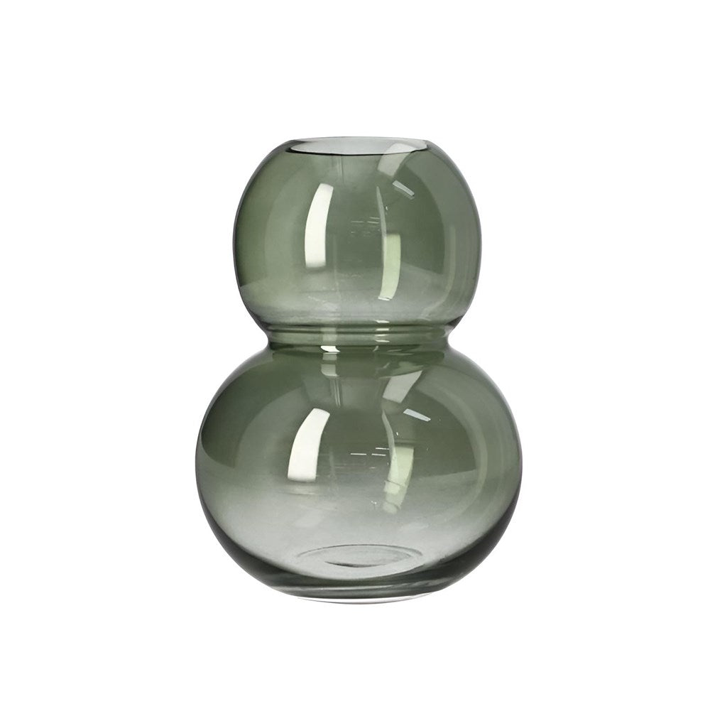 Plant Glass Vase - Short, Light Brown | Full House Lebanon