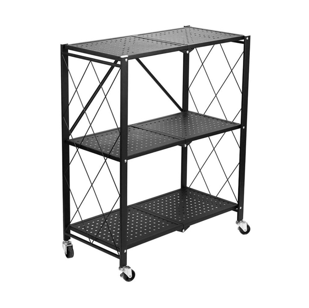 Foldable Multi-purpose Metal Shelving Units with Wheels | Full House Lebanon