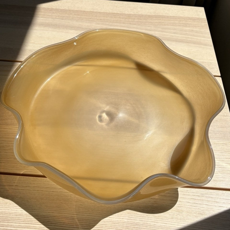 Curved-edge Glass Bowl | Full House Lebanon