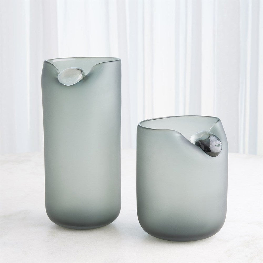 Modern Frosted Glass Vase | Full House Lebanon