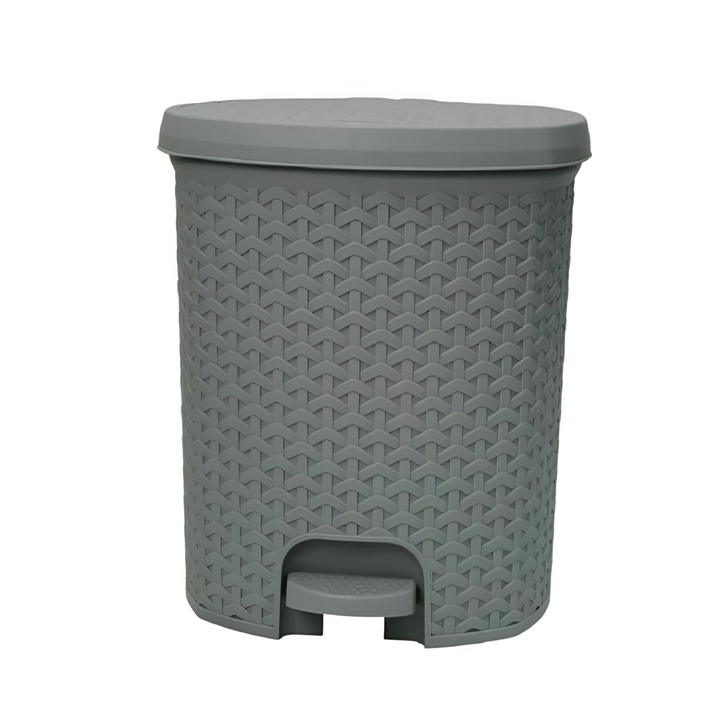 Rattan Trash Bin - 21 L, Coffee | Full House Lebanon