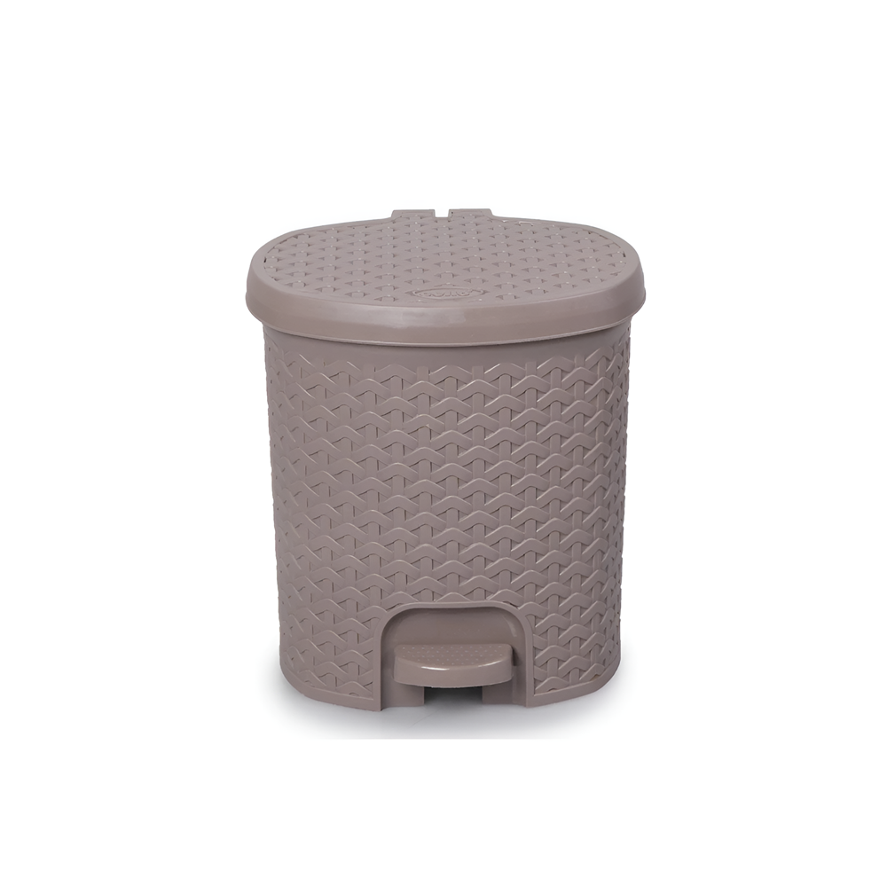 Rattan Trash Bin - 21 L, White | Full House Lebanon