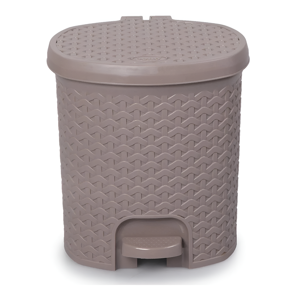 Rattan Trash Bin - 21 L, Off-White | Full House Lebanon