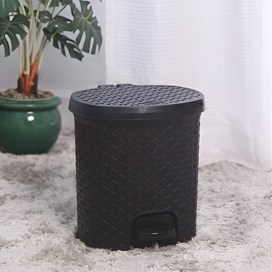 Rattan Trash Bin - 5.5 L, Off-White | Full House Lebanon