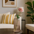 Ribbed Glass Vase - 20 cm | Full House Lebanon