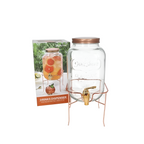 Glass Beverage Dispenser with a Metal Stand. | Full House Lebanon