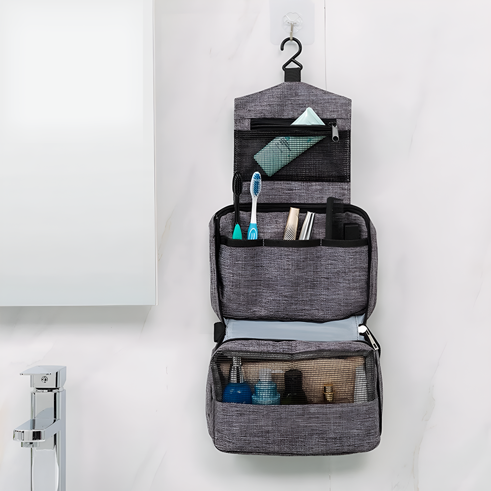 Hanging Toiletry Bag - Black | Full House Lebanon