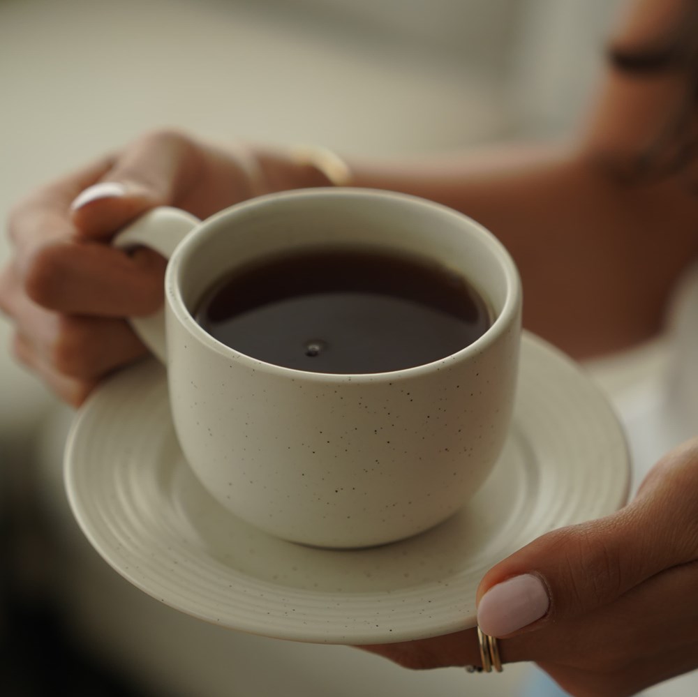 Doted Porcelain Coffee /Tea Cup Set (Half a Dozen) | Full House Lebanon