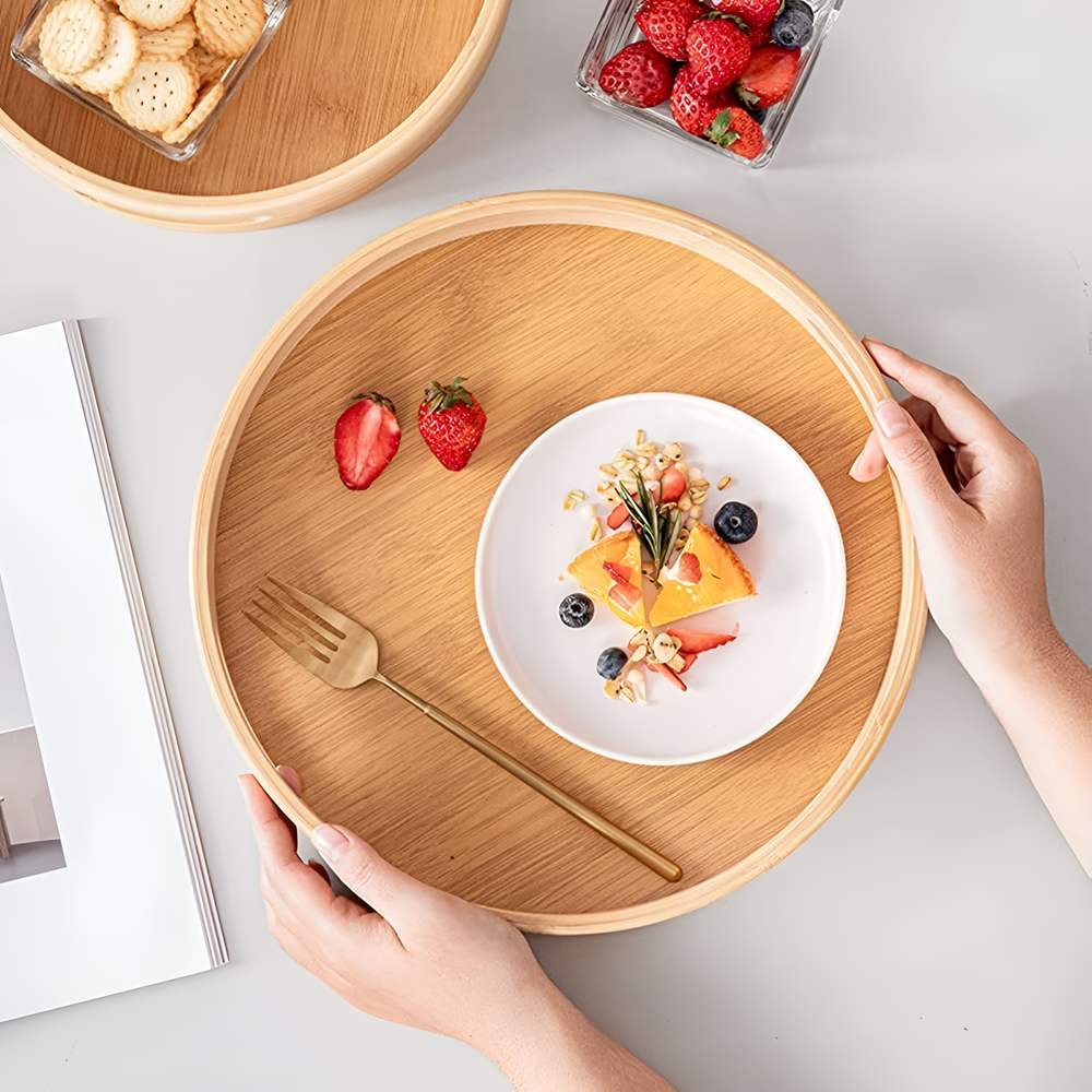Bamboo Serving Tray Set (3 Pcs) | Full House Lebanon
