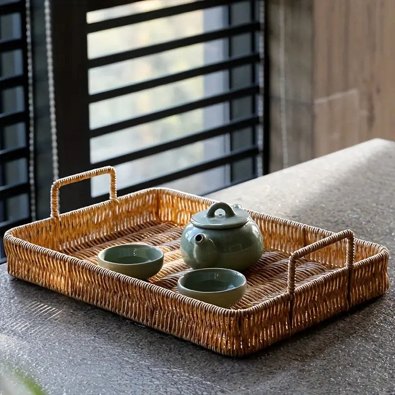 Rattan Tray Set (3 Pcs) | Full House Lebanon
