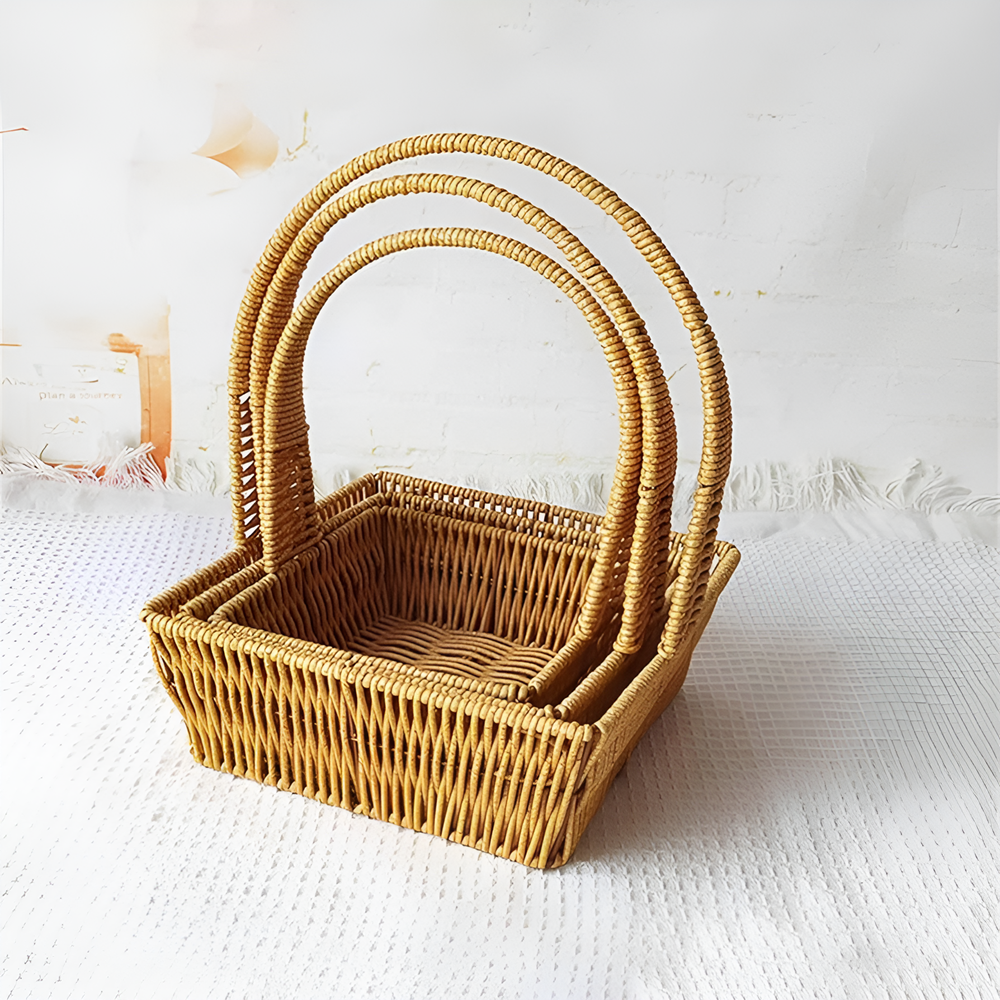 Rattan Fruit Basket Set (3 Pcs) | Full House Lebanon