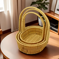 Rattan Fruit Basket Set (3 Pcs) - Square | Full House Lebanon