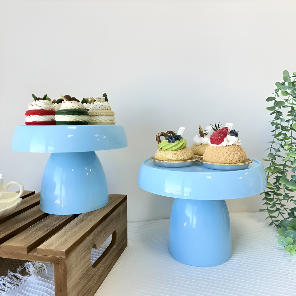 Mushroom Shaped Cake Stand - Small, Light Blue | Full House Lebanon