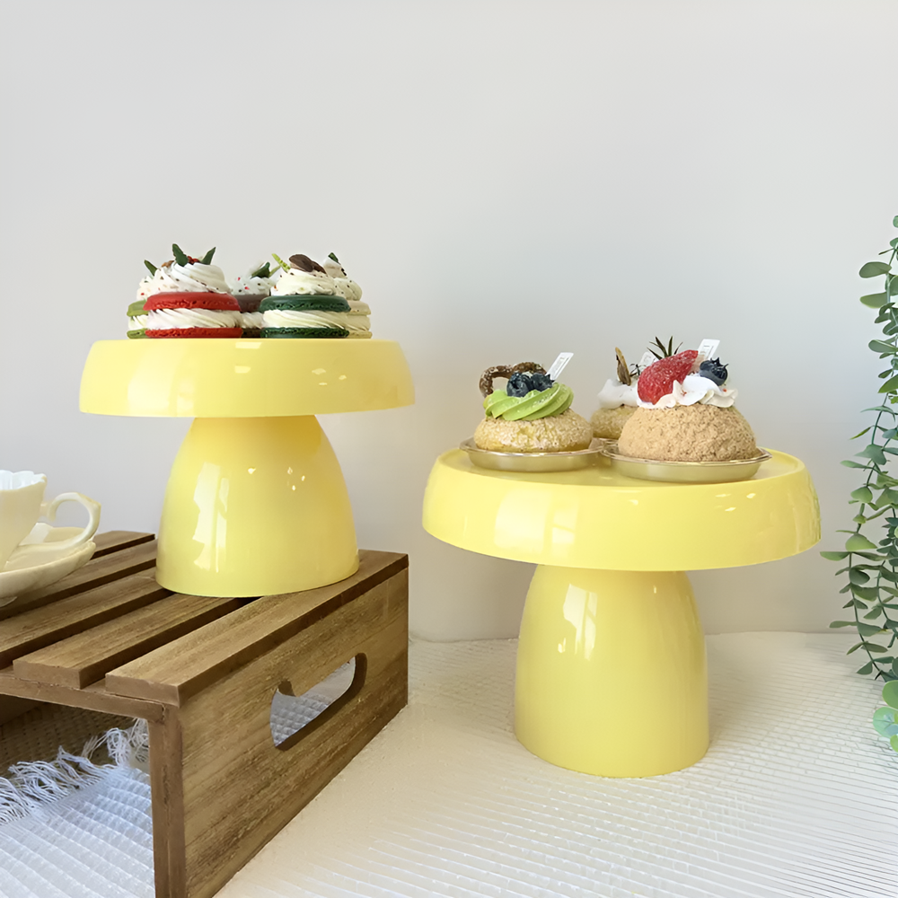 Mushroom Shaped Cake Stand - Small, Blue Grey | Full House Lebanon