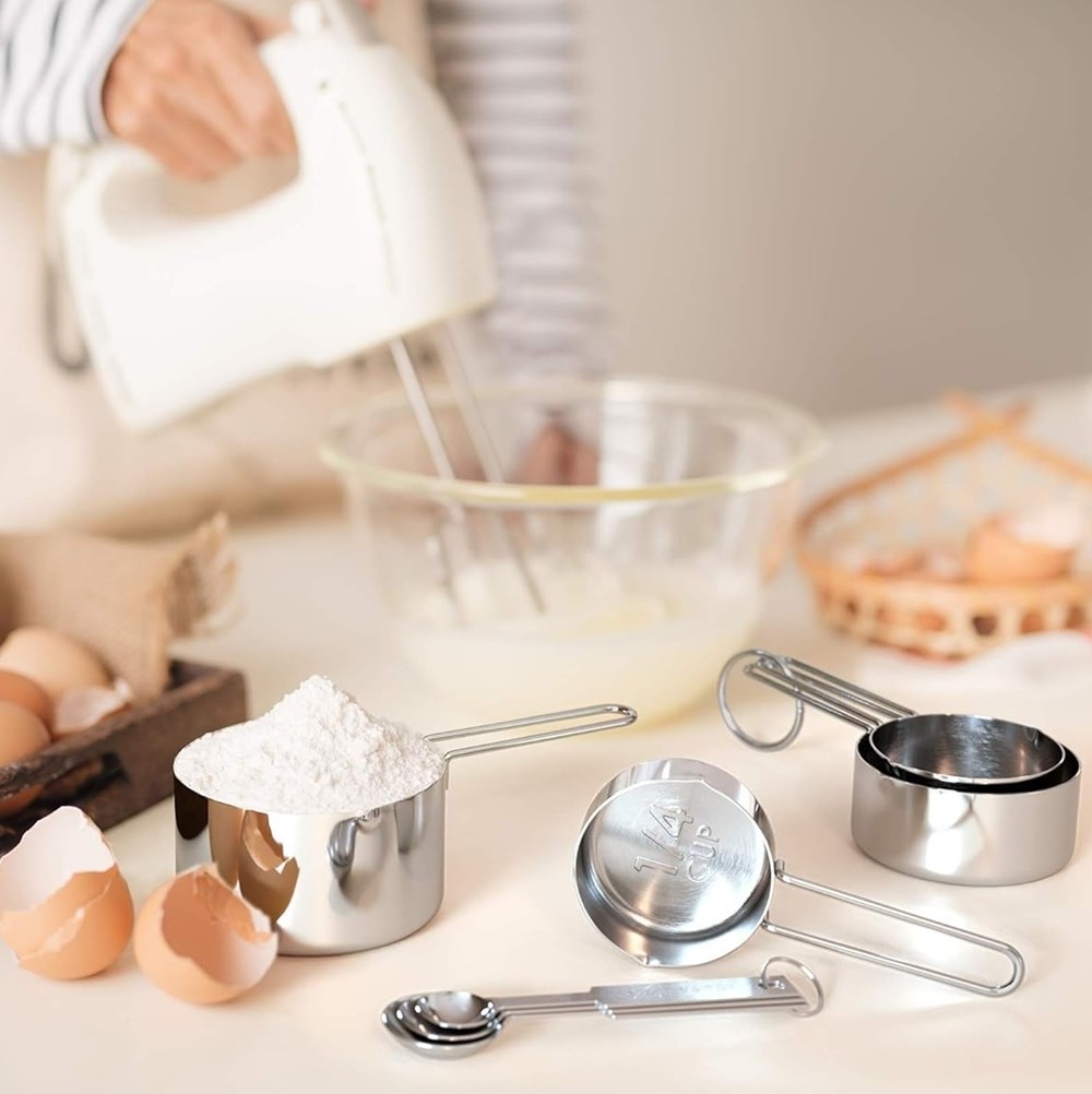 Stainless Steel Measuring Cups Set (4 Pcs) | Full House Lebanon