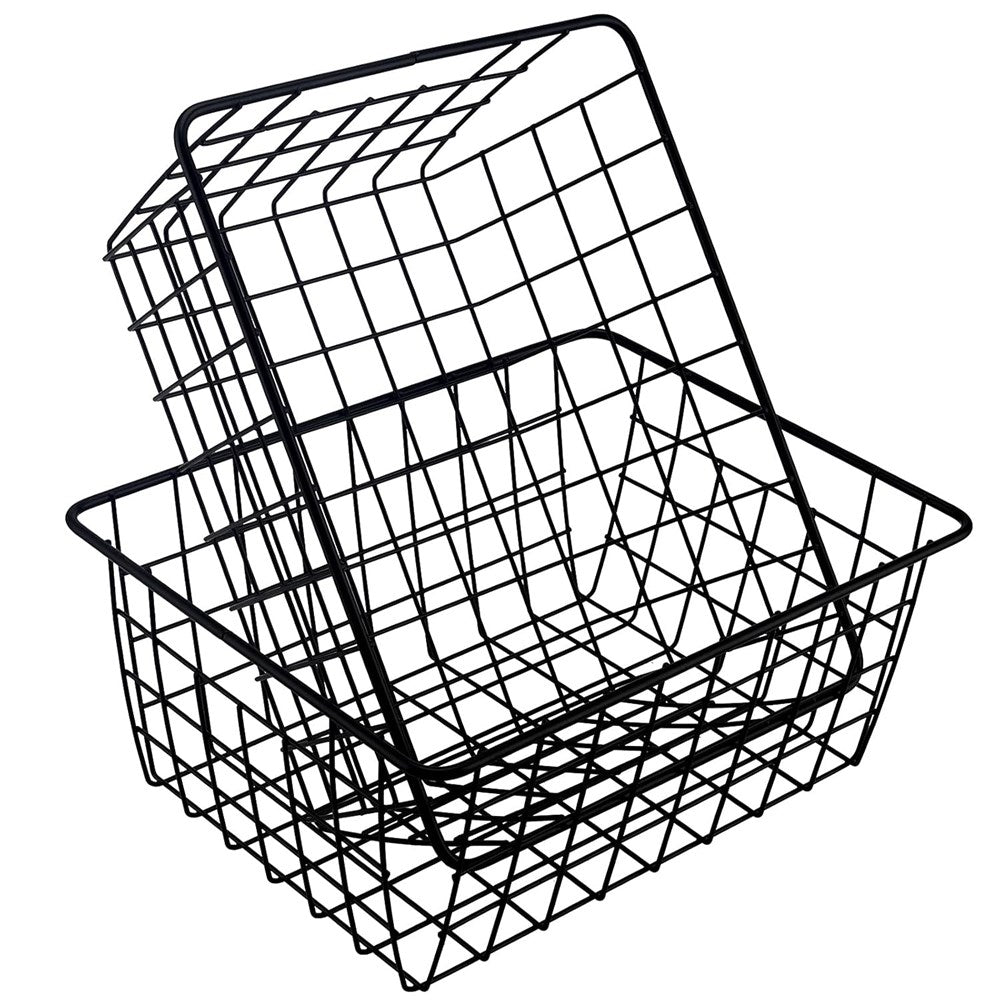 Black Metal Wire Storage Basket | Full House Lebanon