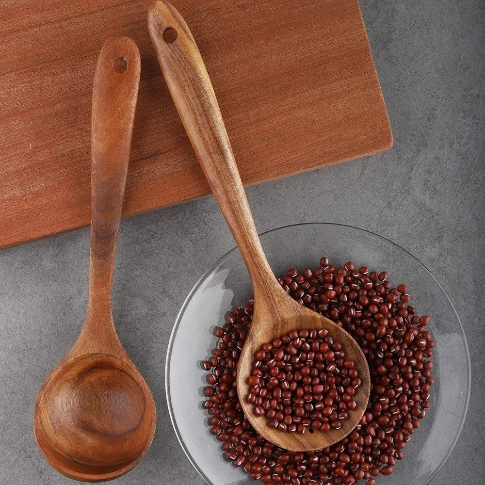 Acacia Wood Serving Utensils - Serving Spoon | Full House Lebanon