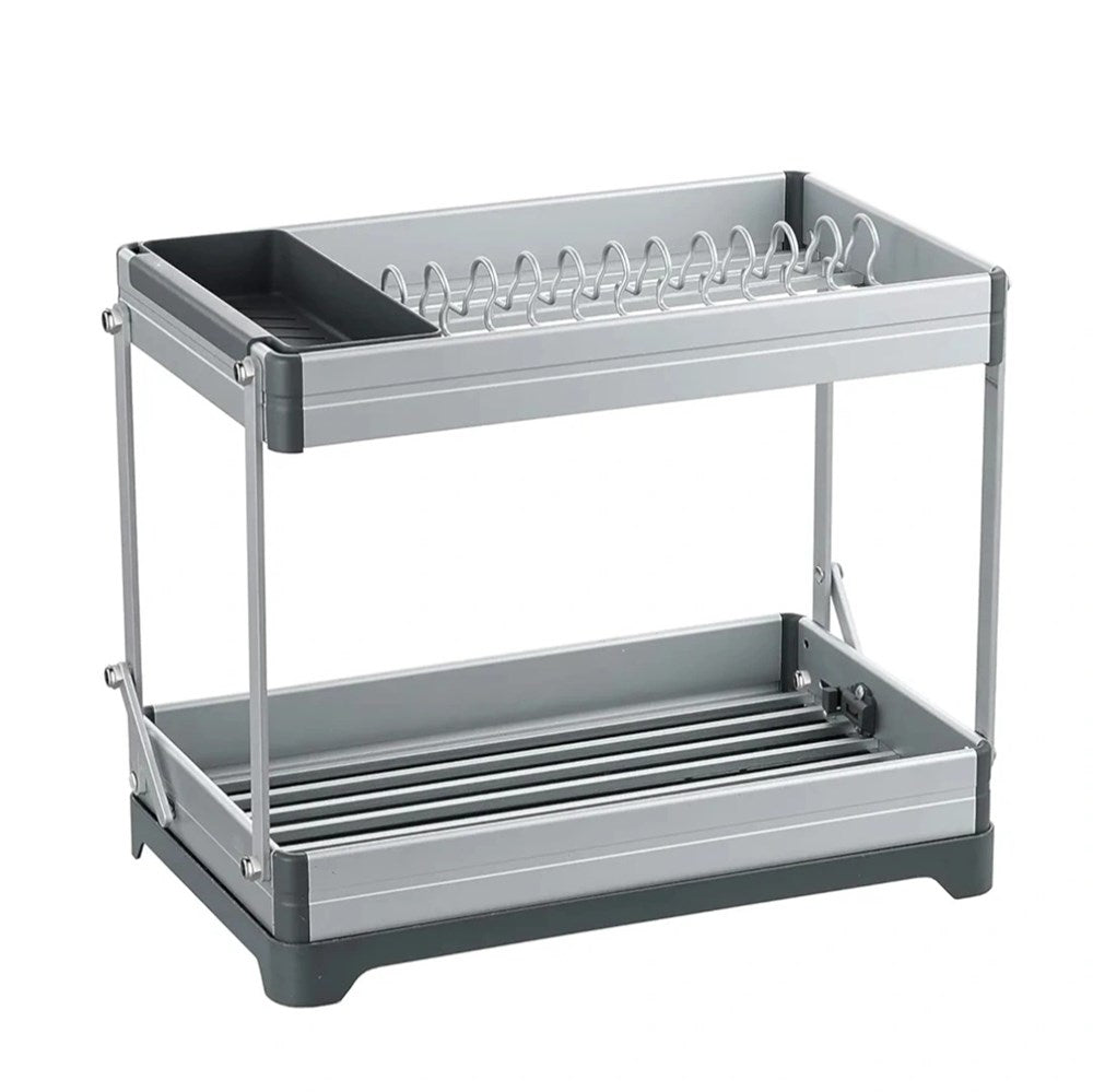 Collapsible 2 -Tier Aluminum Dish Rack | Full House Lebanon
