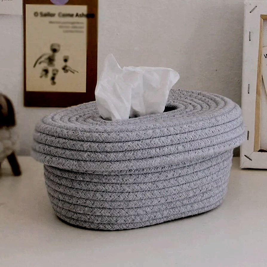 Cotton Rope Tissue Box | Full House Lebanon