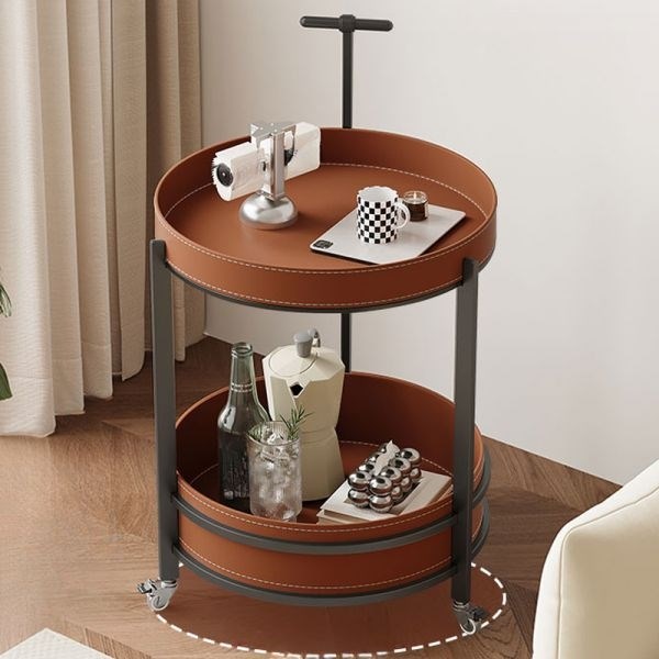 Leather Rolling Cart | Full House Lebanon