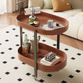 Leather Rolling Cart - Long round | Full House Lebanon
